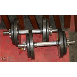 PAIR OF 15LB DUMBELLS