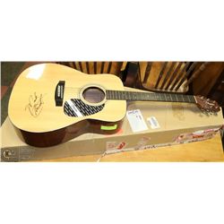 SIGNED  "MARK CHESTNUTT" ACOUSTIC GUITAR.