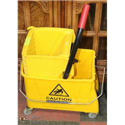 YELLOW COMMERCIAL WRINGER BUCKET