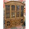 Image 1 : 2PC WOOD CHINA CABINET WITH LIGHTING, GLASS
