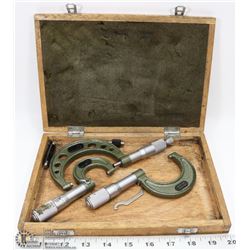 SET OF 1,2,3 " INCH MINI TOWER MICROMETERS