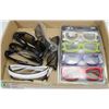Image 1 : FLAT OF 3D GLASSES - 3 RECHARGEABLE.