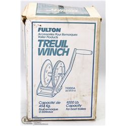 FULTON TRAILER WINCH, 1000LB CAPACITY