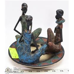 AFRICAN CIRCLE OF FRIENDS CANDLE HOLDER