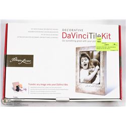 DAVINCI TILE KIT -TRANSFERING IMAGE UP TO 5X7 ONTO