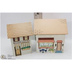 2 VINTAGE KITCHEN HOUSE CANISTERS