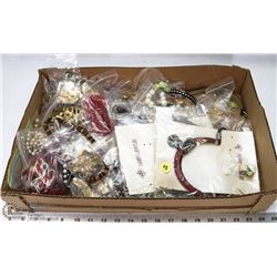 LARGE  TRAY OF COSTUME JEWELLERY