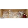 Image 1 : BOX OF CRYSTAL GLASSES, INCLUDES RCMP GLASSES ETC