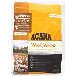 BAG OF ACANA WILD PRAIRIE FREE RUN POULTRY DOG