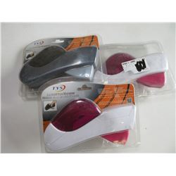 3 Hand held Tape dispensors with tape