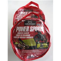 2 New Sets of ATV / Bike Booster Cables / 10ft compact in case to carry
