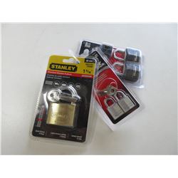 Bundle of 5 New Locks / 4 Master Locks & 1 Stanley
