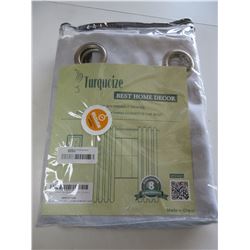 New Turquoize Drapes / brushed nickle gromet / 52 x 72  - 2 pieces