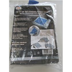 New 10 x 12 foot Reversable Tarp with reinforced corners