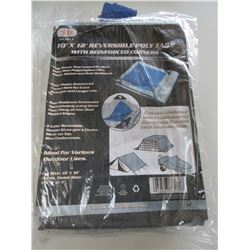 New 10 x 12 foot Reversable Tarp with reinforced corners