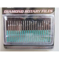 New 20 Piece Diamond Rotary Files