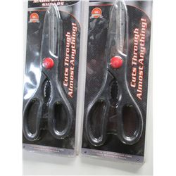 2 Pair Magic Kitchen Shears / cuts through almost anything