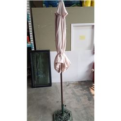PATIO UMBRELLA W/ METAL STAND