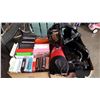 Image 1 : BOX OF DVDS, KIDS MOVIES, AND BOX OF MARTIAL ARTS PADS
