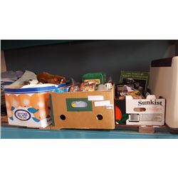 THREE BOXES OF ESTATE GOODS AND LINCOLN LOGS AND RADIO, TINS AND AVON COLLECTABLES