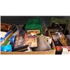 Image 3 : THREE BOXES OF ESTATE GOODS AND LINCOLN LOGS AND RADIO, TINS AND AVON COLLECTABLES