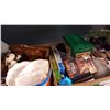 Image 5 : THREE BOXES OF ESTATE GOODS AND LINCOLN LOGS AND RADIO, TINS AND AVON COLLECTABLES