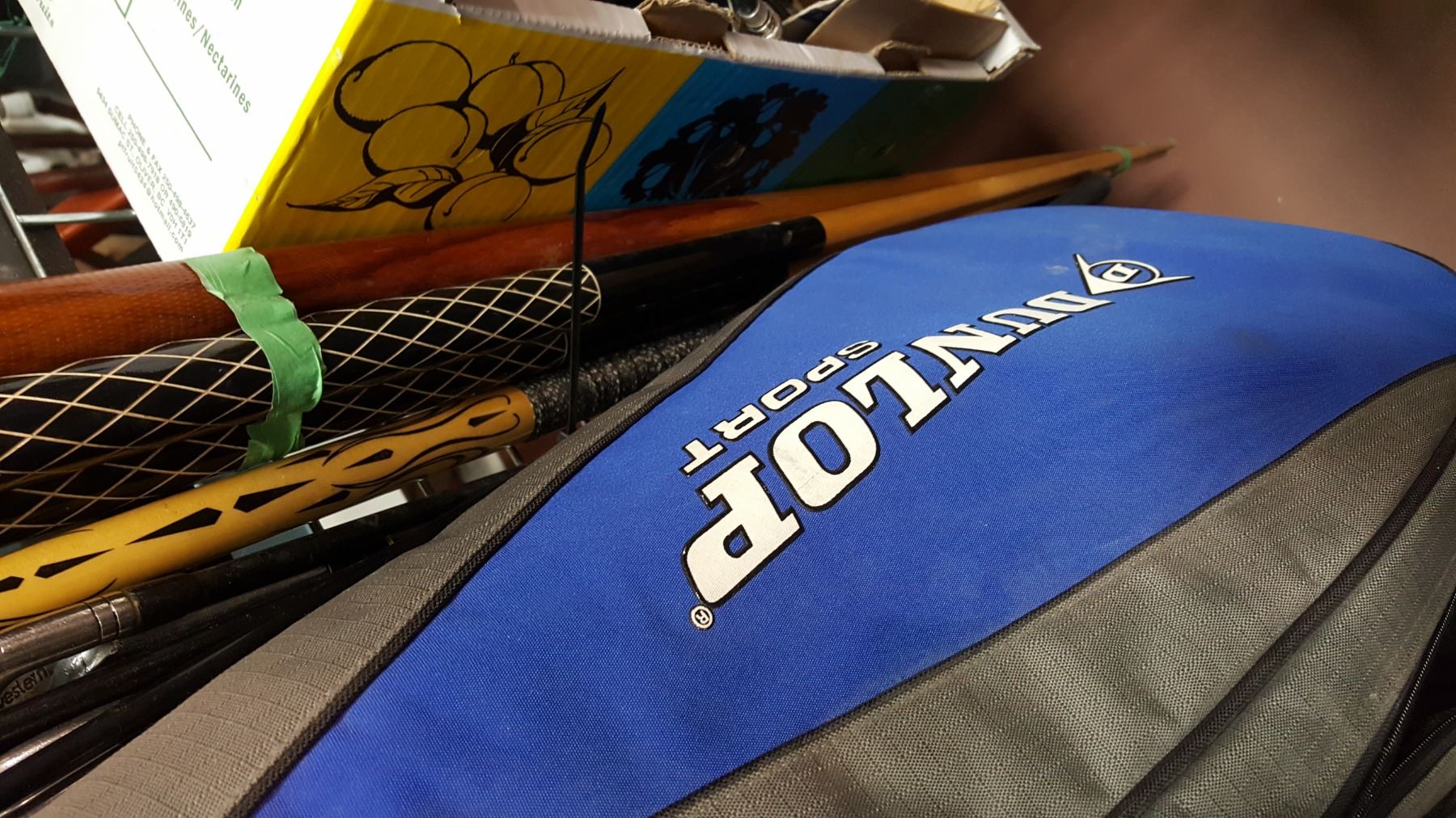 GOLF CLUBS TENNIS RACKETS AND POOL CUES