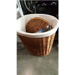 WICKER HAMPER WITH CONTENTS