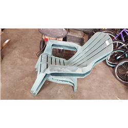 2 PLASTIC PATIO CHAIRS