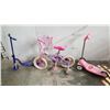 Image 1 : PURPLE DISNEY PRINCESS BIKE 3-WHEEL SCOOTER