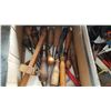 Image 2 : THREE TRAYS OF SCRAPER, RAZOR BLADES, AND VINTAGE TOOLS AND BOX OF TOOLS SNAP RING, PLIERS PRUNERS