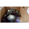 Image 2 : CHEQUE PRINTER, THERMOS, AND ROTARY PHONE AND WOOD CARVING AND DECOR