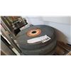 Image 1 : BOX OF GRINDING WHEELS AND NEW BATTERIES