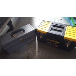 CRAFTSMAN AND STANLEY TOOL BOXES W/ CONTENTS