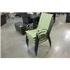 Image 1 : 4 GREEN MESH PATIO CHAIRS