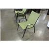 Image 3 : 4 GREEN MESH PATIO CHAIRS