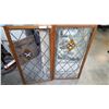 Image 1 : 2 LEADED GLASS WINDOWS