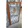 Image 3 : 2 LEADED GLASS WINDOWS