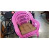 Image 3 : PINK WICKER CHAIR