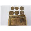 Image 1 : OLD COINS AND NOTE