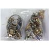 Image 2 : TWO BAGS OF RHINESTONE JEWELLRY