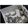Image 2 : TRAY OF STERLING AND OTHER JEWELRY