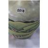 Image 2 : FARM SCENE POTTERY VASE AND ARTIFICIAL FLOWERS