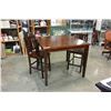Image 1 : MODERN DINING TABLE W/ 2 STOOLS