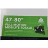 Image 2 : NEW OVERSTOCK INSIGNIA 47-80 INCH FULL MOTION POSITION TV WALL MOUNT, COMPLETE, UP TO 110LBS