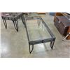 Image 2 : BLACK GLASSTOP COFFEE AND END TABLE