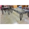 Image 3 : BLACK GLASSTOP COFFEE AND END TABLE