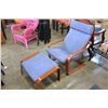 Image 1 : IKEA BENTWOOD CHAIR W/ FOOTSTOOL