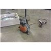 Image 2 : 2 DESIGNER LAMPS W/ SHADES, NOVELTY LAMP, AND CLOCK