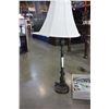 Image 3 : 2 DESIGNER LAMPS W/ SHADES, NOVELTY LAMP, AND CLOCK